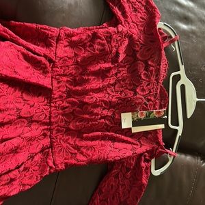 Stunning Deep Red Dress   Size Small